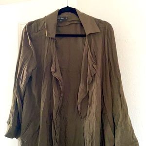 Women’s Olive Green cardigan - Size Large